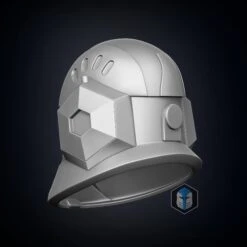 Animated Spec Ops Clone Trooper Helmet - 3D Print Files -Galactic Armory Store 3BackCorner
