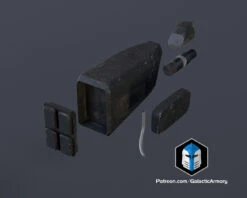 ODST Helmet Accessory Pack - 3D Print Files -Galactic Armory Store 3a