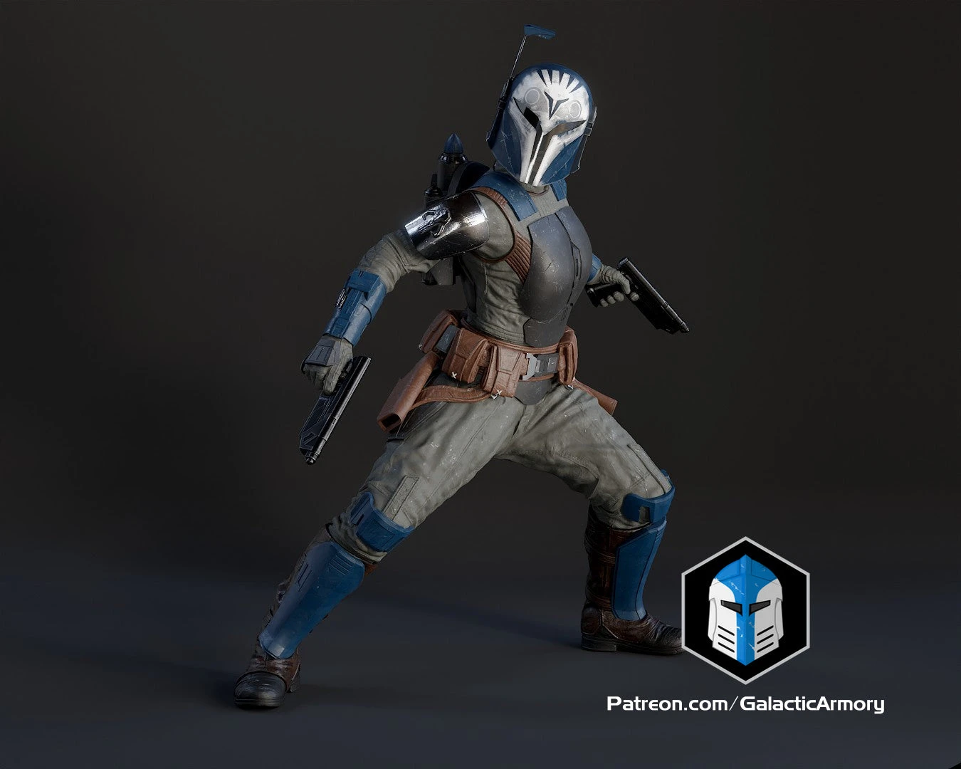 Bo Katan Figurine - Pose 4 - 3D Print Files 5 Bo Katan Figurine - Pose 4 - 3D Print Files - Image 3
