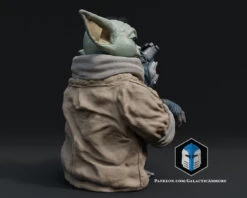 Grogu And Babu Figurine - Pose 1 - 3D Print Files -Galactic Armory Store 40005