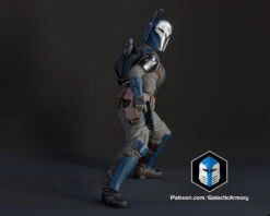 Bo Katan Figurine - Pose 4 - 3D Print Files 23 Bo Katan Figurine - Pose 4 - 3D Print Files -Galactic Armory Store 40007