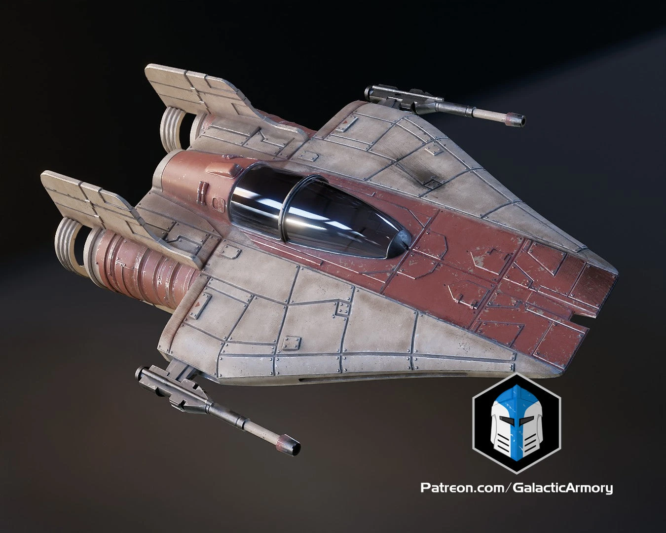 Tea Light A-Wing - 3D Print Files 11 Tea Light A-Wing - 3D Print Files - Image 9