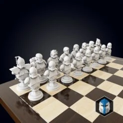 Clone Wars Republic/CIS Chess Set - 3D Print Files -Galactic Armory Store 4a