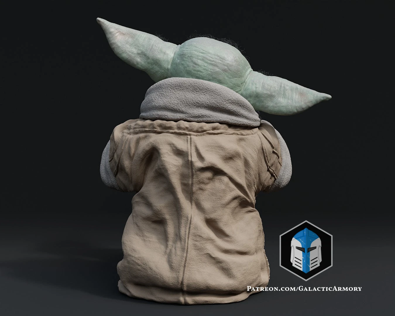 Grogu And Babu Figurine - Pose 2 - 3D Print Files 10 Grogu And Babu Figurine - Pose 2 - 3D Print Files - Image 8