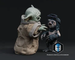 Grogu And Babu Figurine - Pose 2 - 3D Print Files 14 Grogu And Babu Figurine - Pose 2 - 3D Print Files -Galactic Armory Store 50006