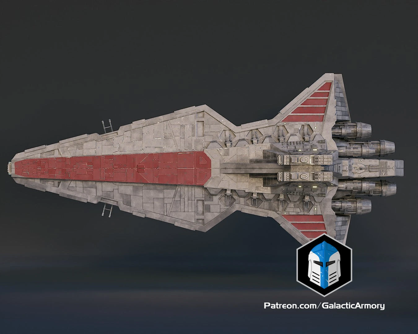 Clone Wars Venator Capital Ship - 3D Print Files 10 Clone Wars Venator Capital Ship - 3D Print Files - Image 8