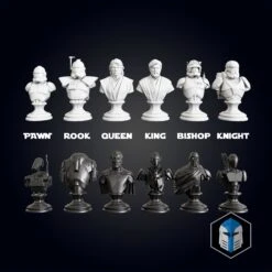 Clone Wars Republic/CIS Chess Set - 3D Print Files -Galactic Armory Store 6 8d093496 0986 4b5e b0bb e3240edb7ade