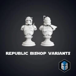 Clone Wars Republic/CIS Chess Set - 3D Print Files -Galactic Armory Store 8