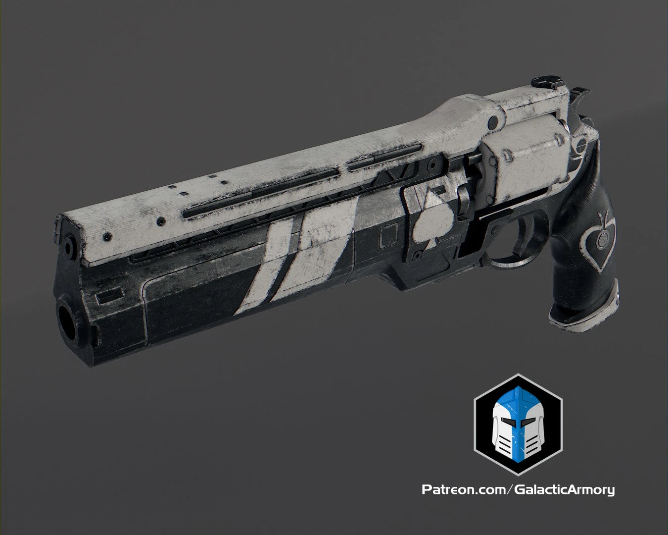 Ace Of Spades Hand Cannon - 3D Print Files 5 Ace Of Spades Hand Cannon - 3D Print Files - Image 3