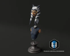 Ahsoka Tano Bust - 3D Print Files -Galactic Armory Store AhsokaTanoBust Exploded