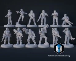 1:48 Scale Alpha 9 ODST Miniatures - 3D Print Files 24 1:48 Scale Alpha 9 ODST Miniatures - 3D Print Files -Galactic Armory Store Alpha NineMiniatures