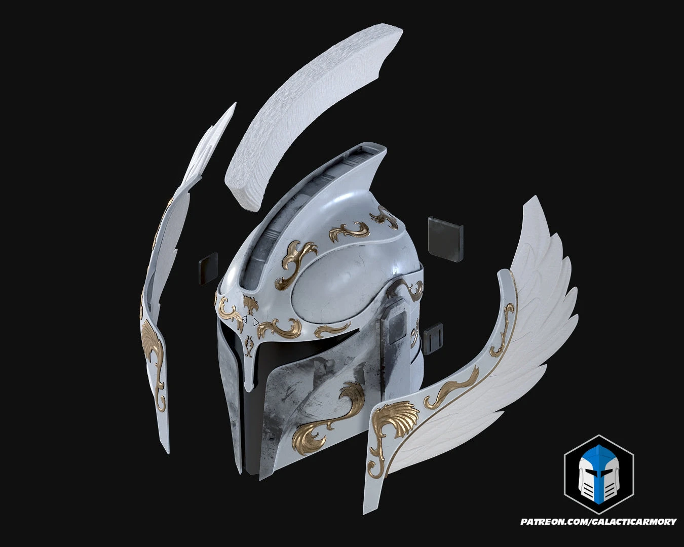 Angelic Mando Helmet - 3D Print Files 14 Angelic Mando Helmet - 3D Print Files - Image 12