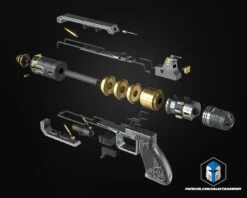 Wingman Pistol - 3D Print Files 16 Wingman Pistol - 3D Print Files -Galactic Armory Store ApexWingman Exploded