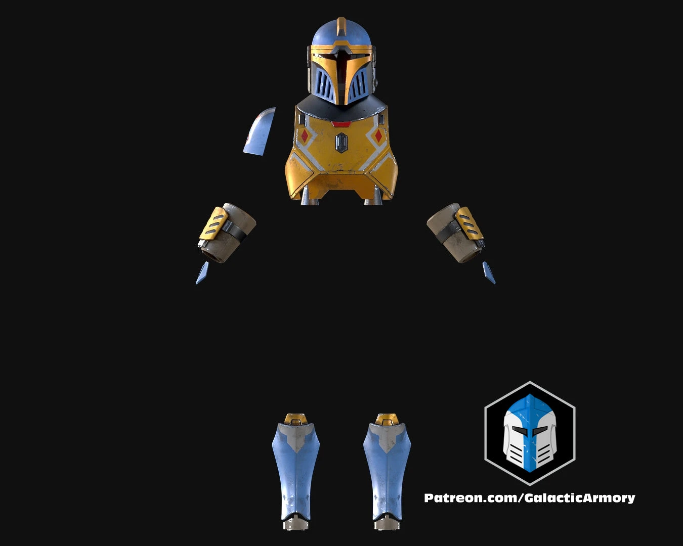 Aran Tal Mandalorian Cosplay Armor - 3D Print Files 4 Aran Tal Mandalorian Cosplay Armor - 3D Print Files - Image 2