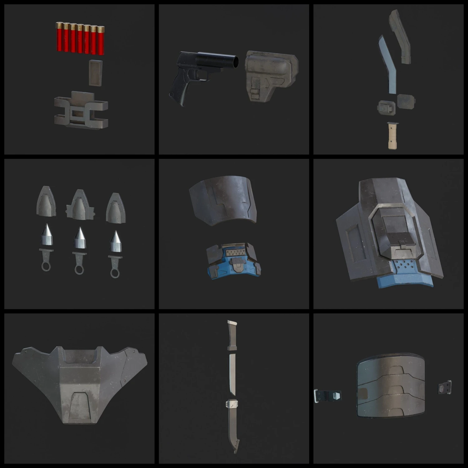 Spartan Armor Accessories Bundle - 3D Print Files 4 Spartan Armor Accessories Bundle - 3D Print Files - Image 2
