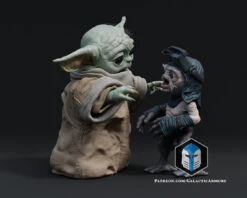 Grogu And Babu Figurine - Pose 2 - 3D Print Files 13 Grogu And Babu Figurine - Pose 2 - 3D Print Files -Galactic Armory Store BabuandGrogu Pose2