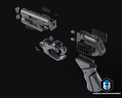 Blade Runner Luv's Blaster - 3D Print Files -Galactic Armory Store BladeRunnerLuv sBlaster Exploded