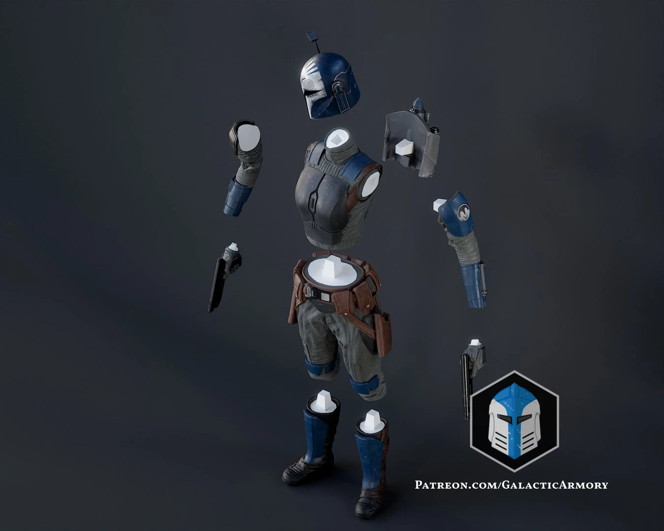 Bo Katan Figurine - Pose 1 - 3D Print Files 12 Bo Katan Figurine - Pose 1 - 3D Print Files - Image 10
