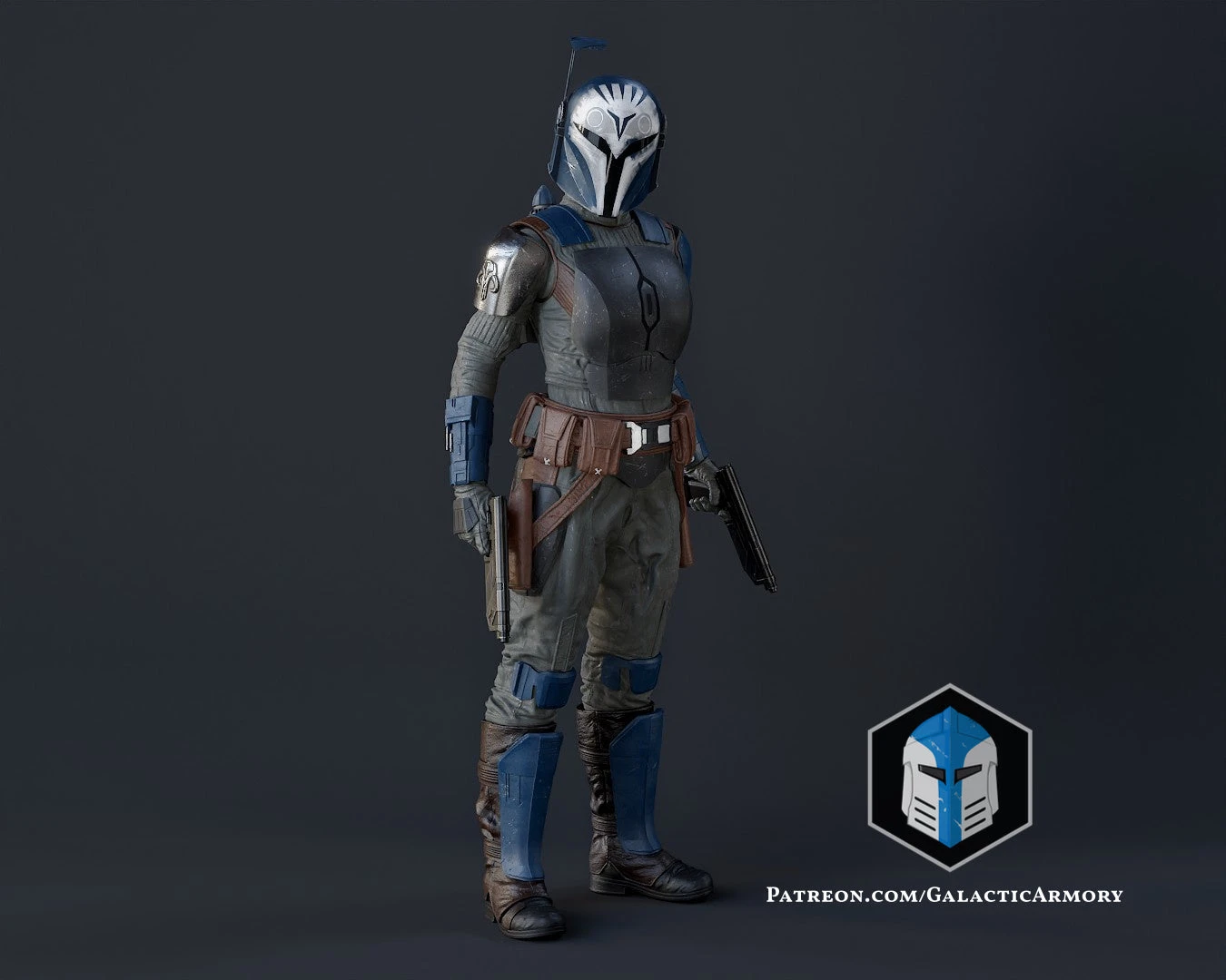 Bo Katan Figurine - Pose 1 - 3D Print Files 13 Bo Katan Figurine - Pose 1 - 3D Print Files - Image 11