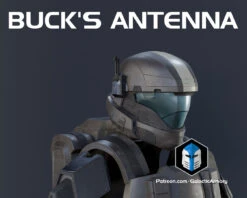 ODST Helmet Accessory Pack - 3D Print Files -Galactic Armory Store Buck sAntenna