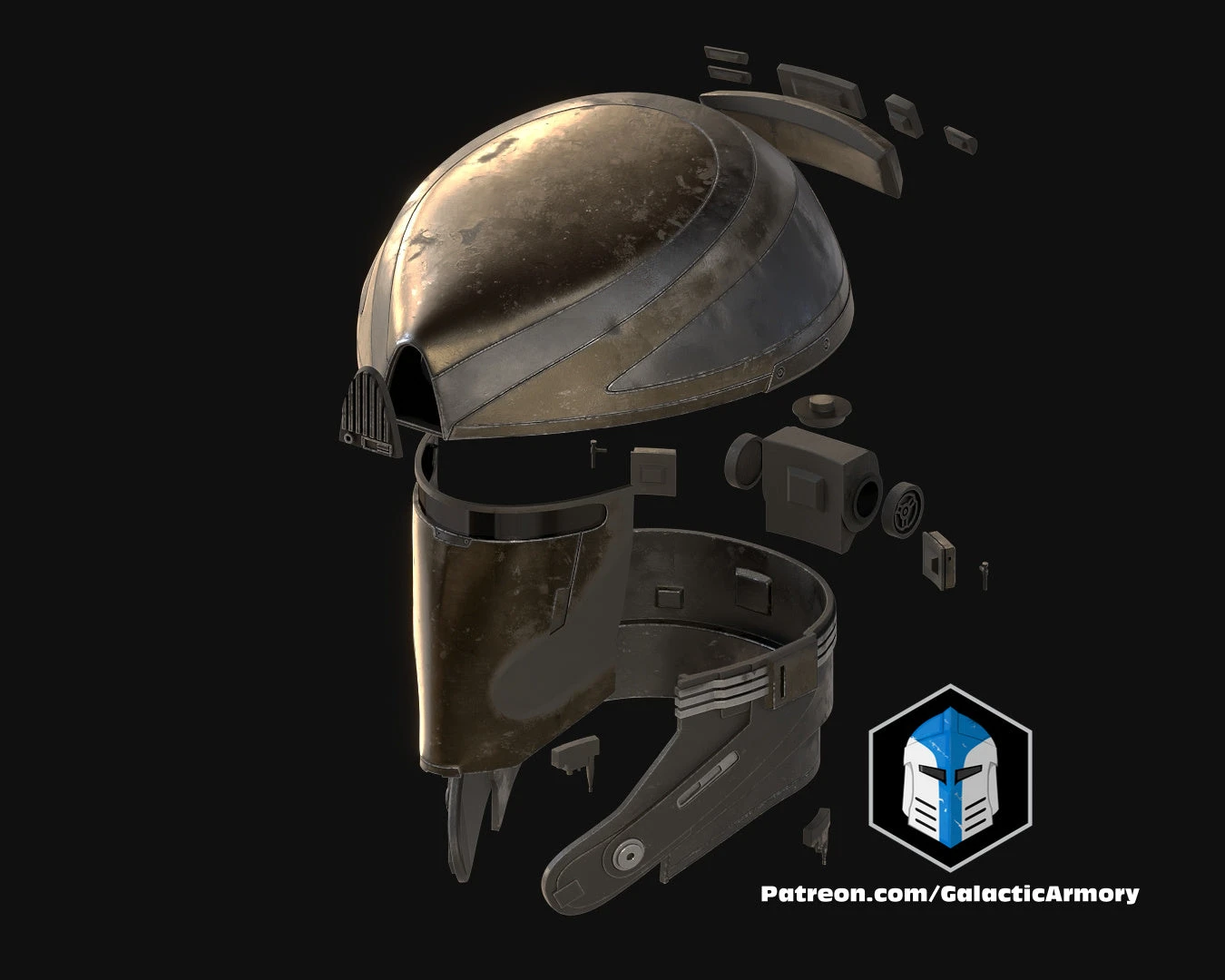 Captain Silvo's Helmet - 3D Print Files 6 Captain Silvo's Helmet - 3D Print Files - Image 4