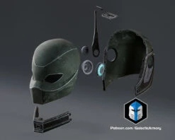 Bad Batch Clone Assassin Helmet - 3D Print Files -Galactic Armory Store CloneAssassinHelmet Exploded