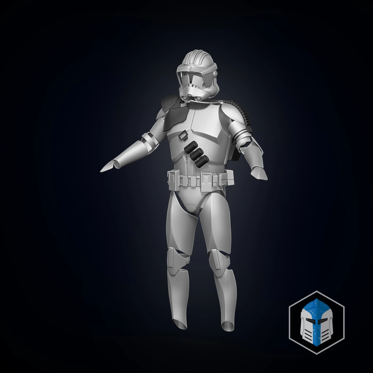 Clone Trooper Armor Accessories - Heavy - 3D Print Files 3 Clone Trooper Armor Accessories - Heavy - 3D Print Files
