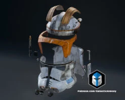 Phase 2 Commander Cody Helmet - 3D Print Files -Galactic Armory Store CommanderCodyHelmet Exploded