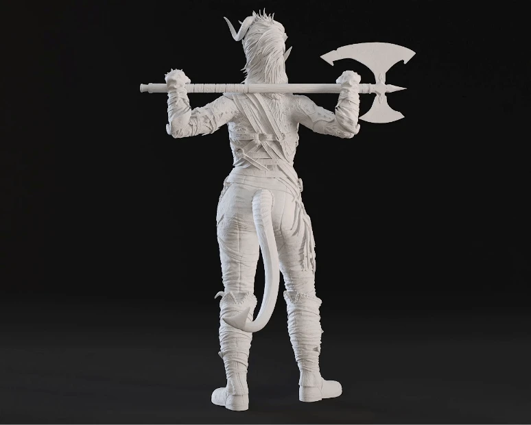 Karlach Figurine - Pose 1 - 3D Print Files 3 Karlach Figurine - Pose 1 - 3D Print Files