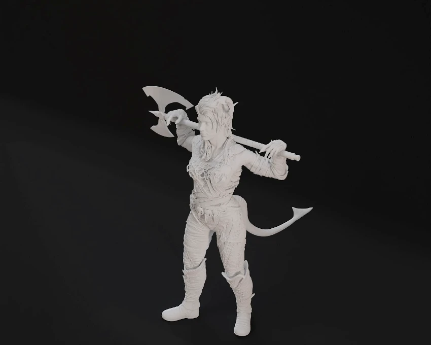 Karlach Figurine - Pose 1 - 3D Print Files 4 Karlach Figurine - Pose 1 - 3D Print Files - Image 2