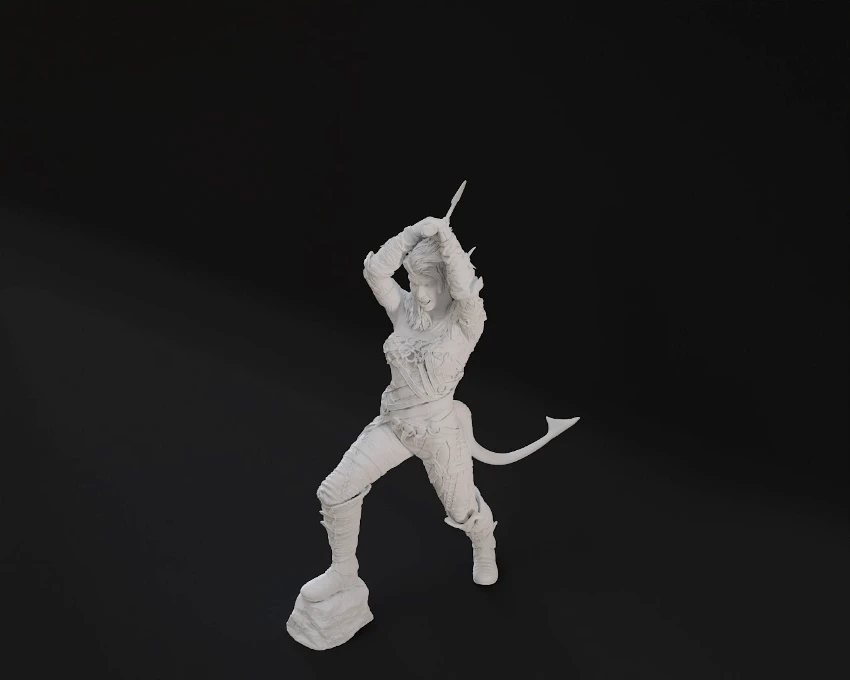 Karlach Figurine - Pose 3 - 3D Print Files 4 Karlach Figurine - Pose 3 - 3D Print Files - Image 2