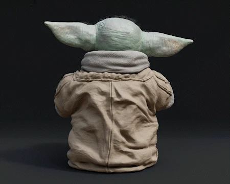 Grogu Figurine - Pose 4 - 3D Print Files 3 Grogu Figurine - Pose 4 - 3D Print Files