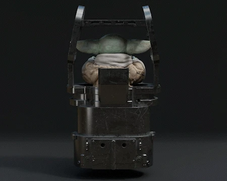 Grogu Figurine - Pose 5 - 3D Print Files 3 Grogu Figurine - Pose 5 - 3D Print Files