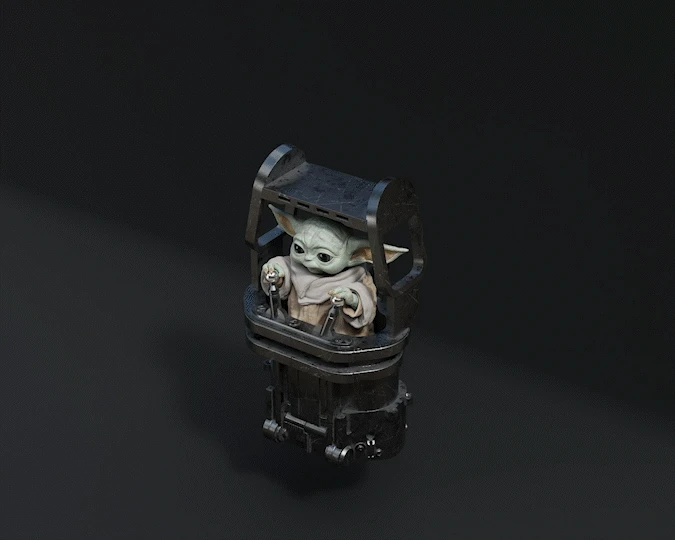 Grogu Figurine - Pose 5 - 3D Print Files 4 Grogu Figurine - Pose 5 - 3D Print Files - Image 2