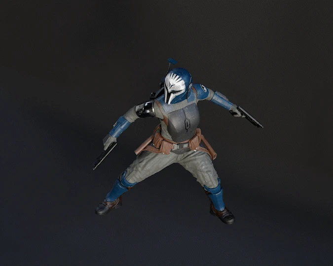 Bo Katan Figurine - Pose 4 - 3D Print Files 4 Bo Katan Figurine - Pose 4 - 3D Print Files - Image 2