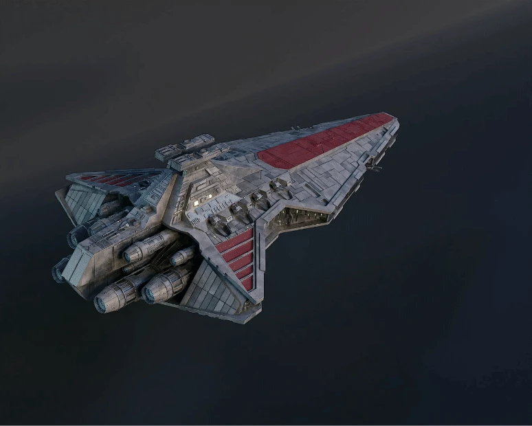 Clone Wars Venator Capital Ship - 3D Print Files 3 Clone Wars Venator Capital Ship - 3D Print Files