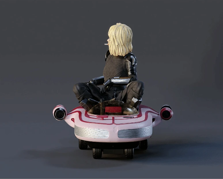 Shin Hati On A Speeder - 3D Print Files 3 Shin Hati On A Speeder - 3D Print Files