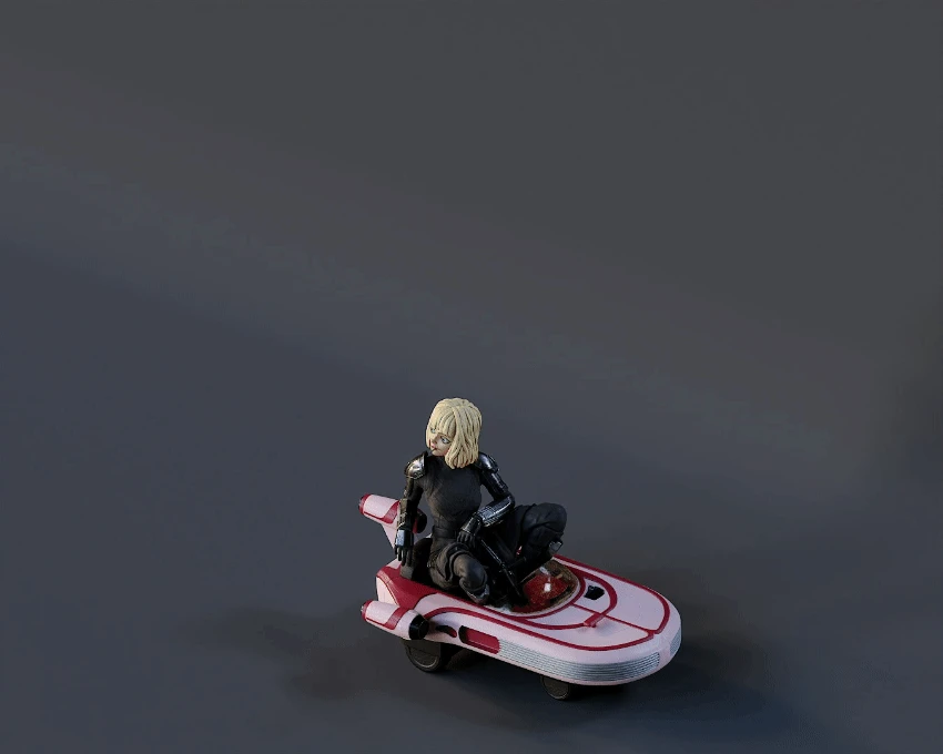 Shin Hati On A Speeder - 3D Print Files 4 Shin Hati On A Speeder - 3D Print Files - Image 2