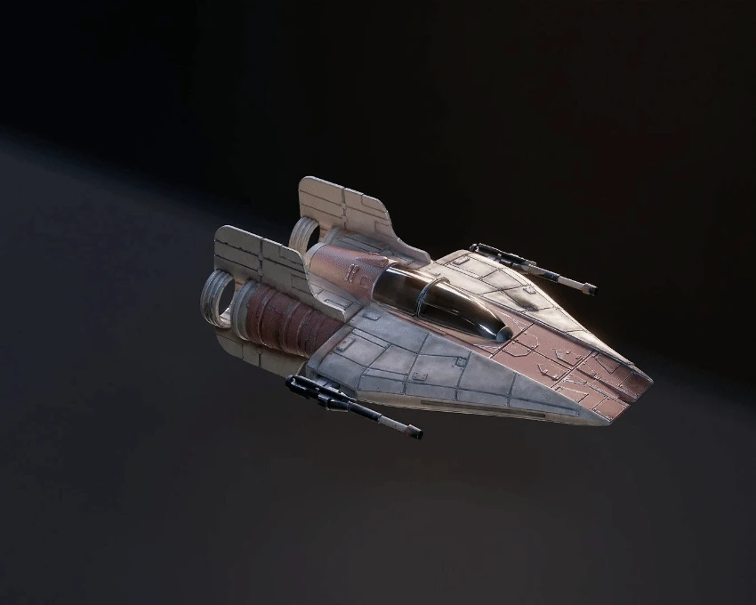 Tea Light A-Wing - 3D Print Files 4 Tea Light A-Wing - 3D Print Files - Image 2