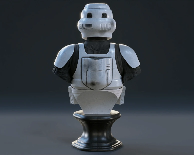 Scout Trooper Bust - 3D Print Files 3 Scout Trooper Bust - 3D Print Files