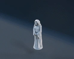 Princess Leia Figurine - Pose 1 - 3D Print Files 14 Princess Leia Figurine - Pose 1 - 3D Print Files -Galactic Armory Store Comp259p1a