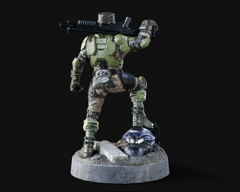 1:48 Scale UNSC Marine Miniatures - 3D Print Files 3 1:48 Scale UNSC Marine Miniatures - 3D Print Files