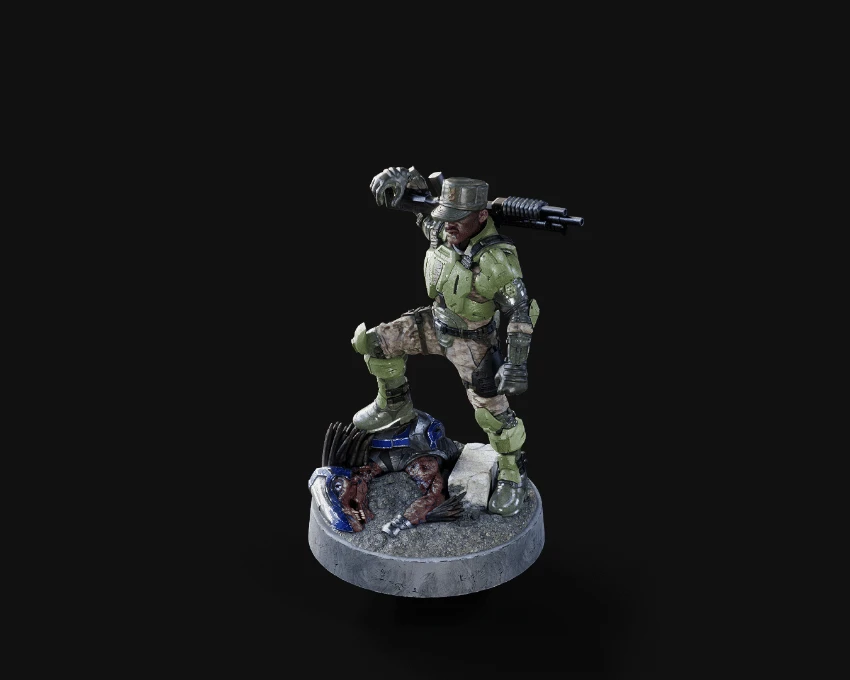 1:48 Scale UNSC Marine Miniatures - 3D Print Files 4 1:48 Scale UNSC Marine Miniatures - 3D Print Files - Image 2