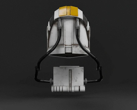 Phase 1 Clone Trooper Pilot Helmet - 3D Print Files 3 Phase 1 Clone Trooper Pilot Helmet - 3D Print Files