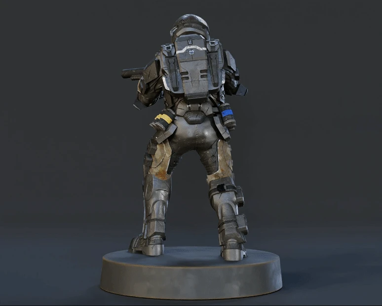 1:48 Scale Alpha 9 ODST Miniatures - 3D Print Files 3 1:48 Scale Alpha 9 ODST Miniatures - 3D Print Files