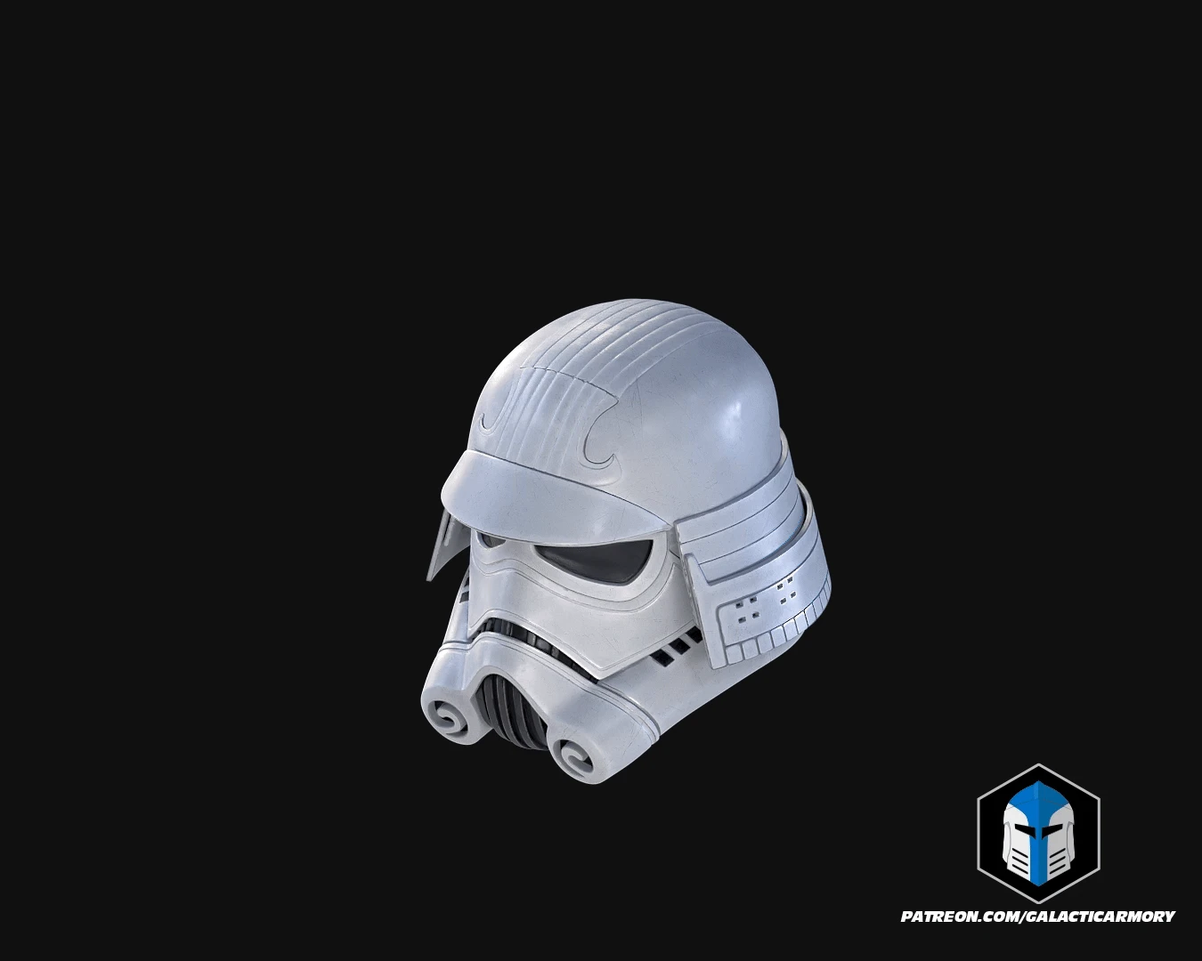 Samurai Stormtrooper Helmet - 3D Print Files 4 Samurai Stormtrooper Helmet - 3D Print Files - Image 2