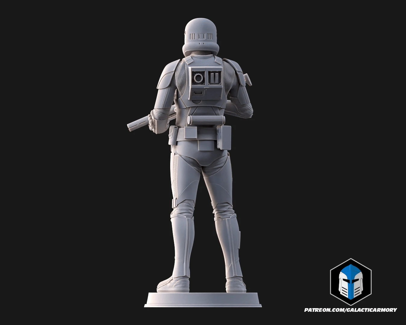 Death Trooper Figurines - 3D Print Files 3 Death Trooper Figurines - 3D Print Files