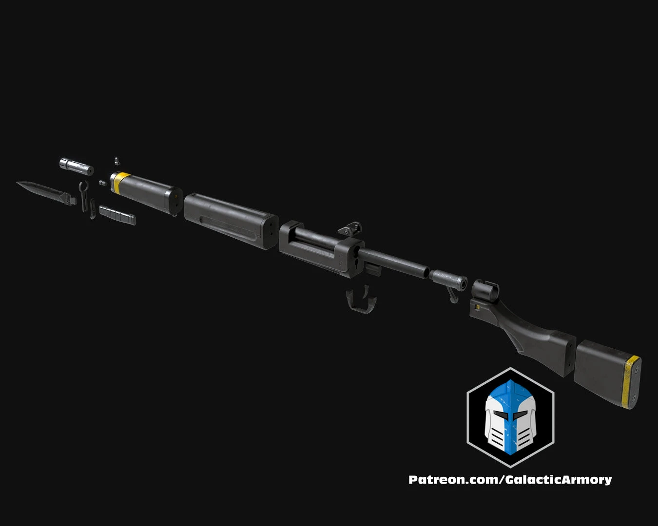 Helldivers 2 - Constitution Rifle - 3D Print Files 6 Helldivers 2 - Constitution Rifle - 3D Print Files - Image 4