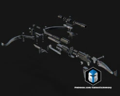 Custom Bowcaster Blaster - 3D Print Files 17 Custom Bowcaster Blaster - 3D Print Files -Galactic Armory Store CustomBowcaster Exploded