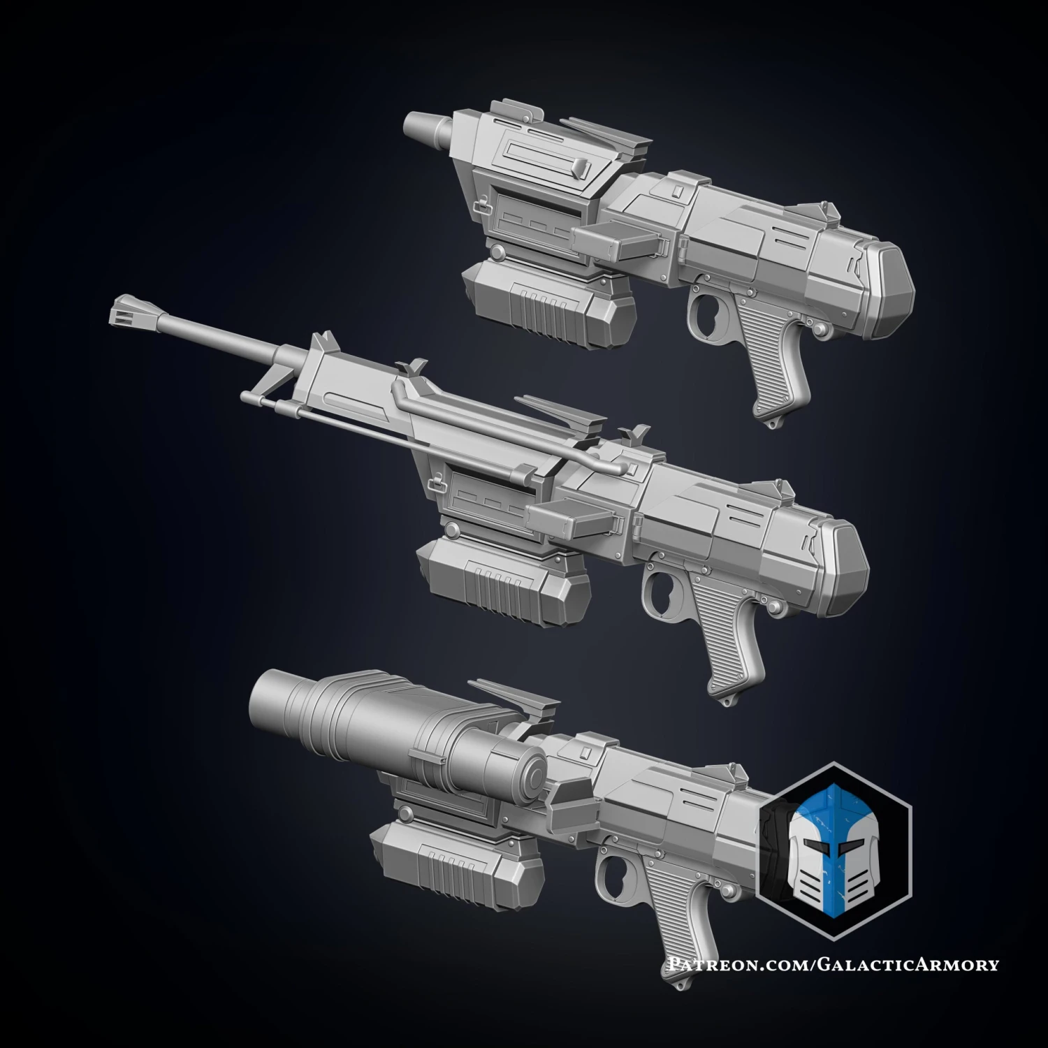 DC-17M Republic Commando Blaster - 3D Print Files 5 DC-17M Republic Commando Blaster - 3D Print Files - Image 3